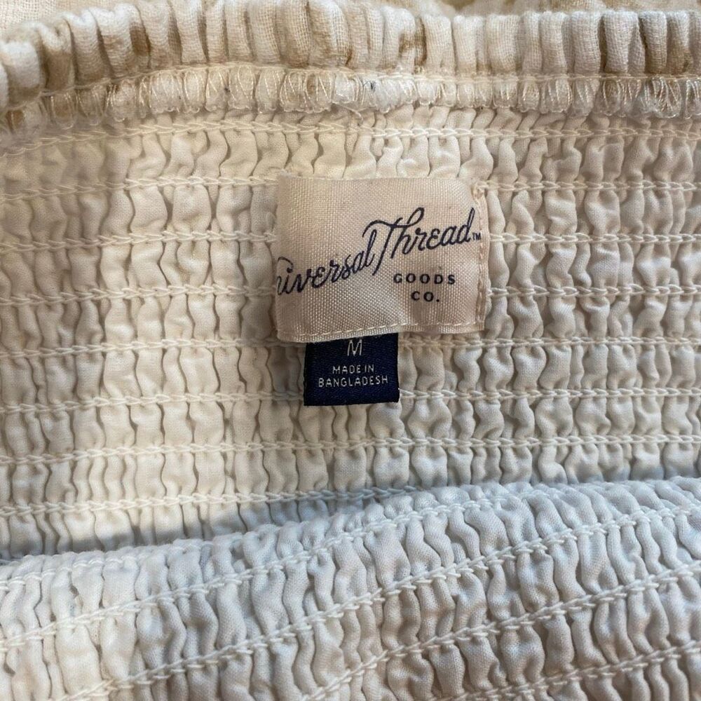 Universal Thread Smocked Strapless Mini Dress Cre… - image 4